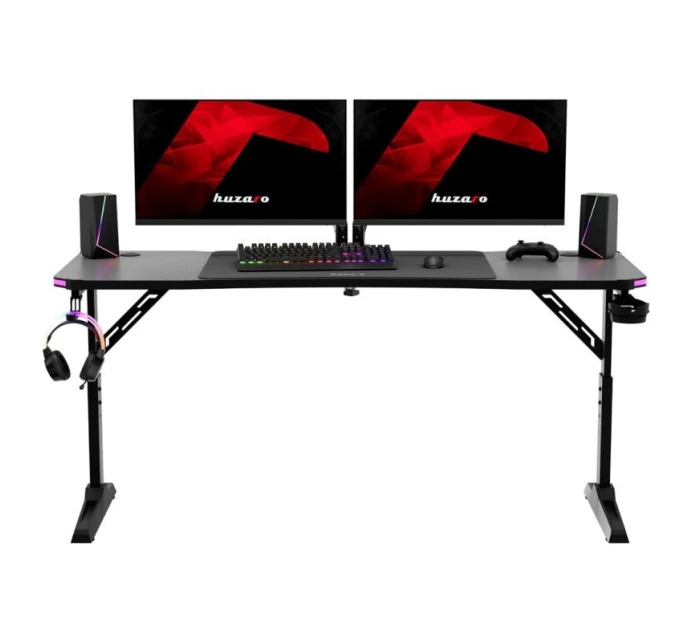 Herní stůl Hero model 21429425 RGB Black - Huzaro