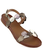 Dámské hnědé sandály M.Daszynski model 22081592 Dámské hnědé sandály M.Daszynski model 22081592