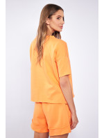 Dámské triko s krátkým rukávem Monnari oranžové