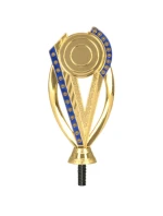 Obecná plastová figurka - zlatomodrá s prostorem pro 50mm nebo 25mm emblém Obecná plastová figurka - zlatomodrá s prostorem pro 50mm nebo 25mm emblém