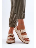 Dámské žabky na platformě Big Star NN274083 béžové Dámské žabky na platformě Big Star NN274083 béžové