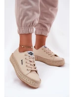 Dámské tenisky s pletením model 21693309 Béžové - Lee Cooper