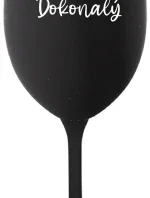 PAN DOKONALÝ - černá sklenice na víno 350 ml