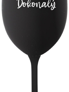 PAN DOKONALÝ - černá sklenice na víno 350 ml