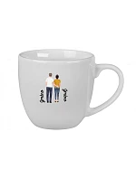 Personalizovaný keramický hrníček 400 ml s párem Personalizovaný keramický hrníček 400 ml s párem