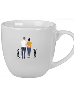 Personalizovaný keramický hrníček 400 ml s párem