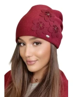 Dámská čepice model 21870978 bordó - Kamea