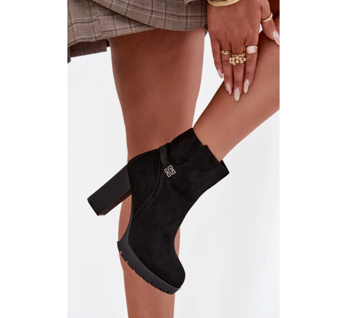 Boty na podpatku  model 218076 Step in style