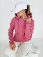 Dámská mikina BASIC s kapucí fuchsiová BY1394