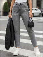 damskie mom fit z  szare model 22014078 - FashionStreet