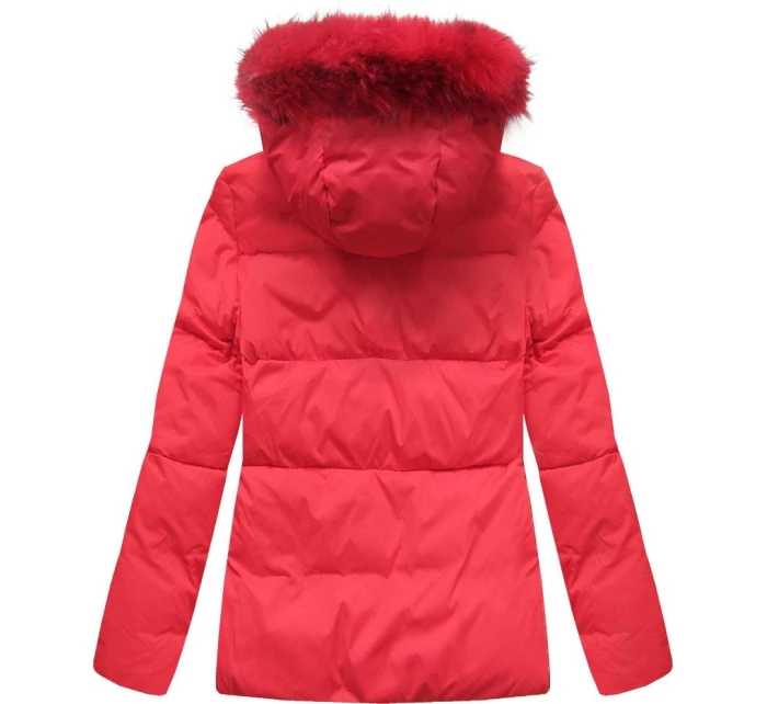 ZIMOWA KRÓTKA PIKOWANA KURTKA DAMSKA CZERWONA model 21242154 - Libland