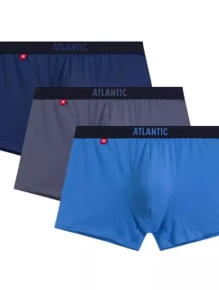 Pánské boxerky 3 pack 011 blue - Atlantic