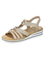 Pohodlné sandály Rieker W RKR680 beige Pohodlné sandály Rieker W RKR680 beige
