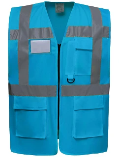 HVW 801 HiVis multifunkční vesta model 22502505 sapphire - Yoko
