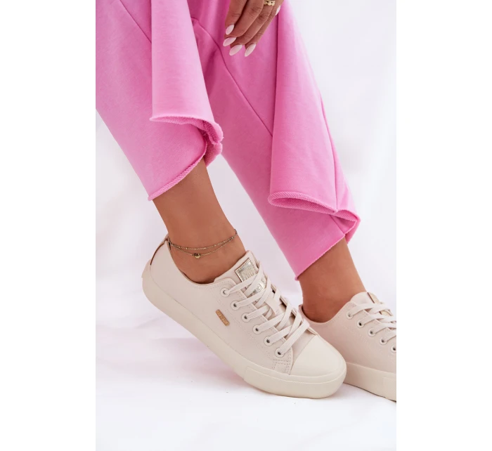 Dámské Textilní Tenisky Big Star model 21692161 Béžové - Big Star Shoes Dámské Textilní Tenisky Big Star model 21692161 Béžové - Big Star Shoes