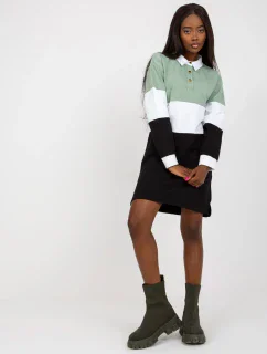 Dámské šaty RV SK model 17537903 černé a zelené - FPrice