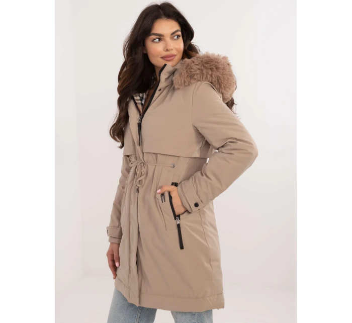 SK KR HH model 20590102 bunda béžová - FPrice