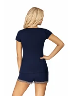 Pyžamo Clara 1/2 tmavě modré - Donna