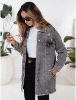 Dámská džínová bunda šedá Dstreet model 21991691 - FashionStreet