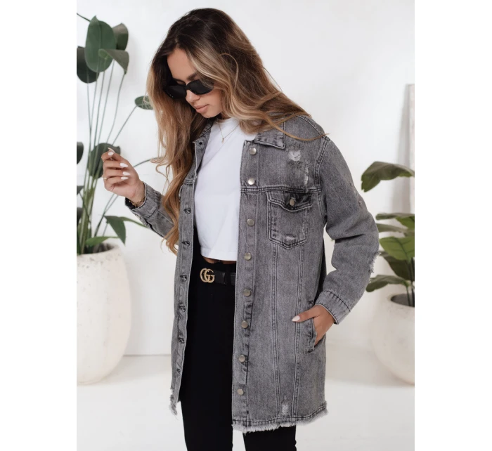 Dámská džínová bunda šedá Dstreet model 21991691 - FashionStreet