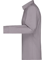 JN 677 Popelínová halenka s dlouhým rukávem model 22436583 steel - Daiber JN 677 Popelínová halenka s dlouhým rukávem model 22436583 steel - Daiber