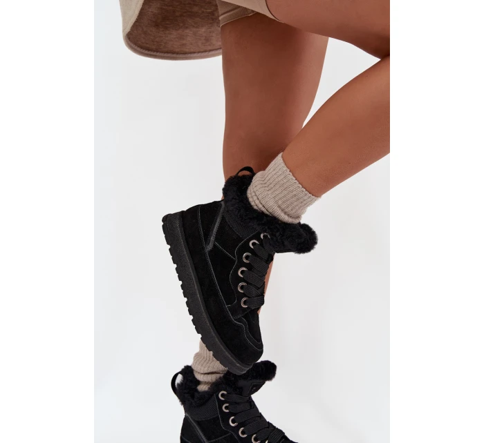 Dámské Zimní Boty Na Platformě S Kožíškem Big Star model 21705939 Černé - Big Star Shoes