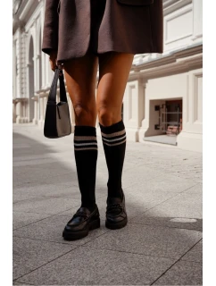Pruhované dámské podkolenky s proužky model 21395516 - Milena