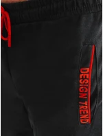 Pánské černé teplákové šortky FashionStreet SX2221 Pánské černé teplákové šortky FashionStreet SX2221