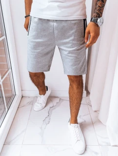 FashionStreet pánské světle šedé teplákové kraťasy SX2256