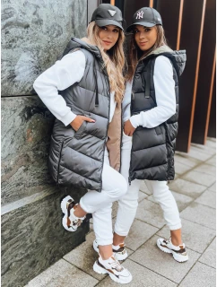 Tmavě šedá oboustranná dámská vesta ONADE FashionStreet TY3725