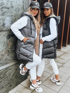 Tmavě šedá oboustranná dámská vesta ONADE FashionStreet TY3725