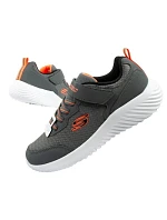 Dětská sportovní obuv Skechers Bounder na suchý zip, lehká, módní, šedá