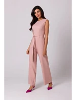 B256 Kombinéza bez rukávů s kapsami - růžová