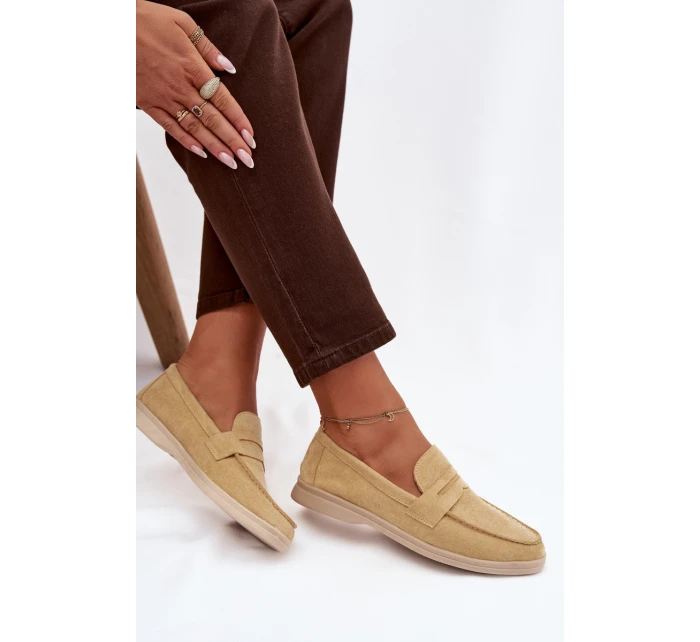 Dámské mokasíny z eko semiše – žluté Renelia Dámské mokasíny z eko semiše – žluté Renelia