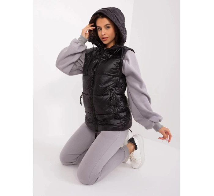 Dámská vesta D50048X80113A2 Černá - FPrice