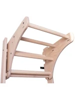 DŘEVĚNÝ KOVOVÝ GYMNASTICKÝ ŽEBŘÍK PRO 4 MADLA S DŘEVĚNOU TYČÍ BENCHK 211W