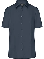 JN Popelínová business halenka s krátkým rukávem 02.0 carbon model 22487583 - Daiber JN Popelínová business halenka s krátkým rukávem 02.0 carbon model 22487583 - Daiber