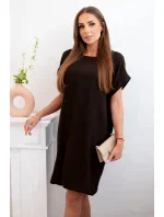 Šaty s kapsami hnědý Šaty s kapsami hnědý