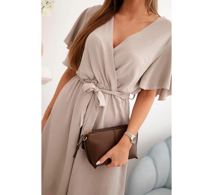 Šaty s překládaným výstřihem fango