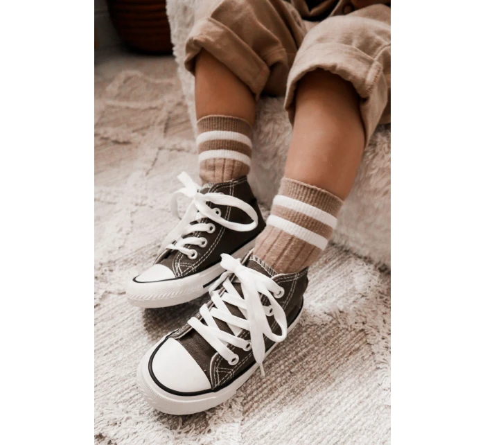 Dětské Vysoké Tenisky Khaki Filemon Dětské Vysoké Tenisky Khaki Filemon