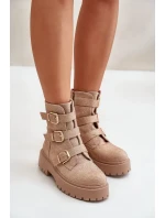 Zateplené Dámské Kotníkové Boty s Ozdobou Béžové Ciascia Zateplené Dámské Kotníkové Boty s Ozdobou Béžové Ciascia