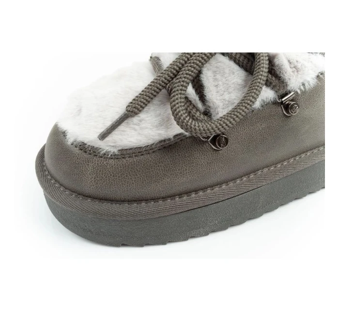 snow boots dámské zimní módní model 21405954 zateplené šedé dámské - D.Franklin