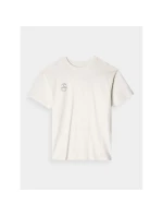 Oversize hladké unisex tričko 4F 4FRAW24TTSHU2672-12S Oversize hladké unisex tričko 4F 4FRAW24TTSHU2672-12S