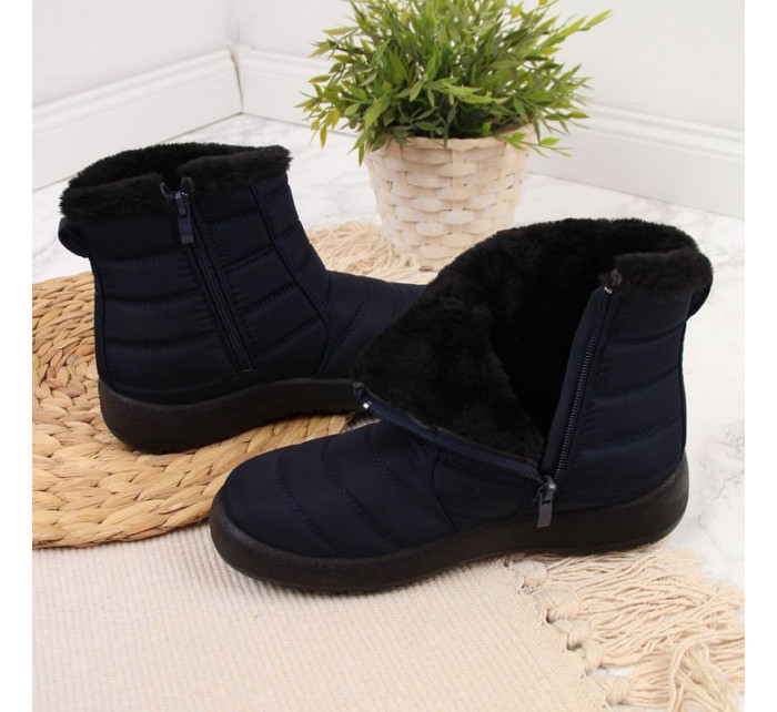 sněhové boty na zip NEWS W navy blue model 18847113 - Inny