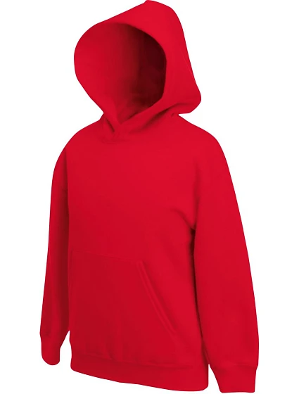 Fruit of the Loom Classic Kids Hooded Sweat Dětská mikina s kapucí 16.2043 red