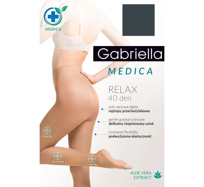 Gabriella Medica Relax 40 DEN Code 111 barva: grafitová