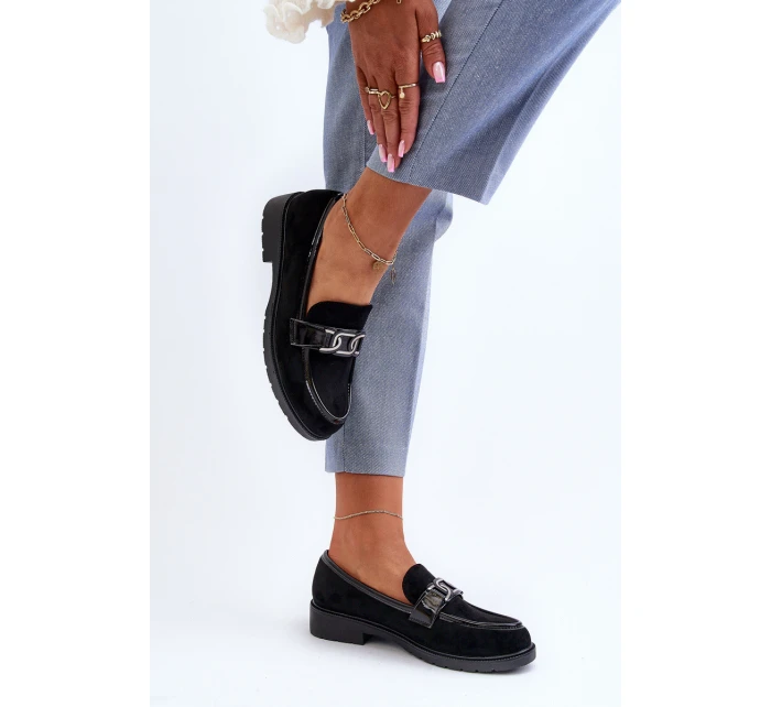 Dámské semišové mokasíny S.Barski HY350A