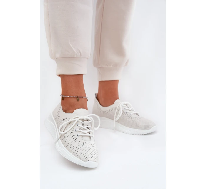 Dámské Kožené Sportovní Boty Vinceza 79532 Bílé Dámské Kožené Sportovní Boty Vinceza 79532 Bílé