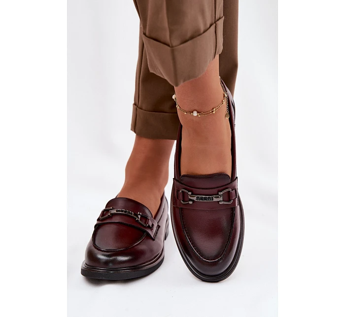 Kožené dámské mokasyny Vinceza 39983 bordó Kožené dámské mokasyny Vinceza 39983 bordó