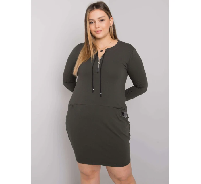 Šaty RV SK 7241.43 tmavá khaki